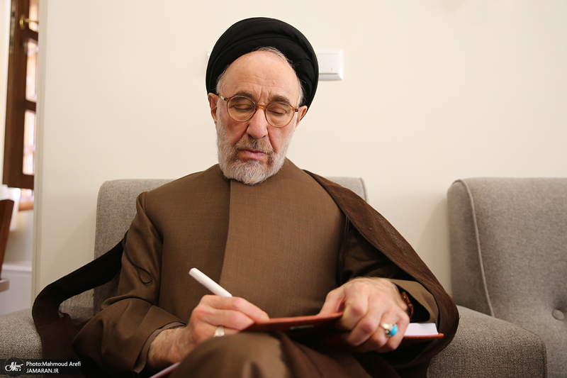 دیدار اقشار مختلف مردم اردکان با سید محمد خاتمی دستخط خاتمی