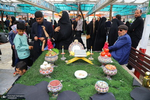 مراسم تحویل سال نو در گلزار شهدای قم‎