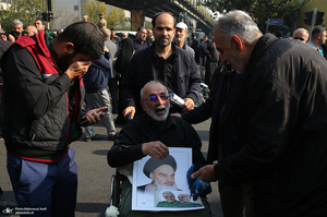 مراسم تشییع پیکرهای مطهر 100 شهید گمنام در تهران-5