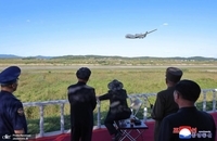 رهبر کره شمالی بر آزمایش پهپادها نظارت کرد (4)