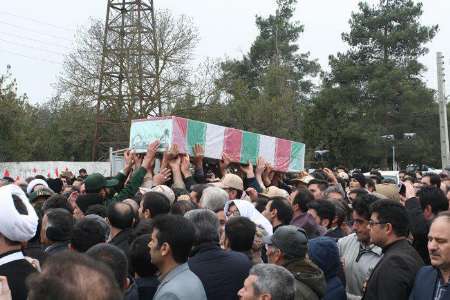 پیکرمطهر شهید گمنام در پارس آباد مغان آرام گرفت