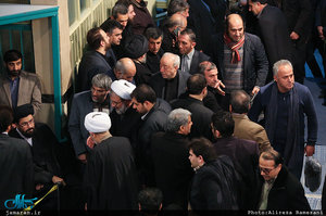 مراسم وداع با پیکر آیت الله هاشمی رفسنجانی(ره) در حسینیه جماران