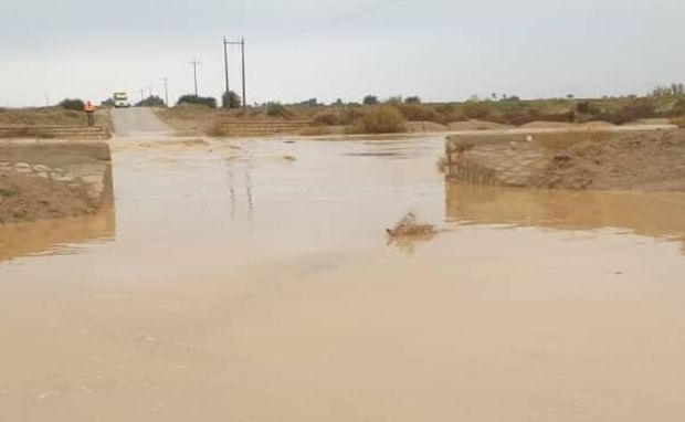 جاده روستای &quot;تل‌تل&quot; به &quot;بقعه&quot; گناوه مسدود شد