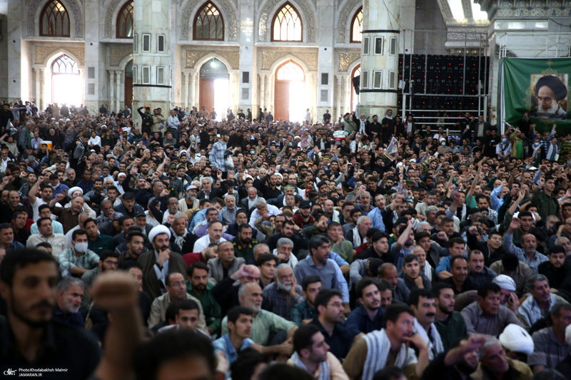 حضور شخصیت‌های سیاسی و مسئولان کشوری و لشکری در مراسم سالگرد ارتحال حضرت امام خمینی (س) -3