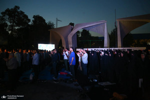 اجتماع دانشجویان تهران در همبستگی با دانشجویان آمریکایی و اروپایی حامی فلسطین