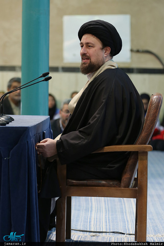 دیدار استاندار و جمعی از مدیران استان تهران با سید حسن خمینی