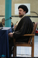 دیدار استاندار و جمعی از مدیران استان تهران با سید حسن خمینی