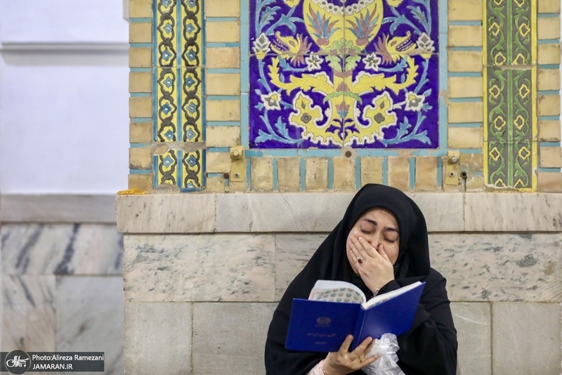 حال و هواى حرم مطهر رضوی در شام ولادت امام رضا (ع)