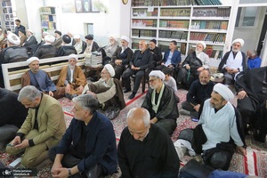 مراسم عزاداري ایام فاطمیه در دفتر آیت الله العظمی صانعی (ره)