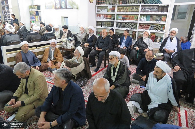 مراسم عزاداري ایام فاطمیه در دفتر آیت الله العظمی صانعی (ره)