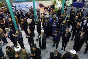 مراسم بزرگداشت آیت الله موسوی بجنوردی (ره) در حسینیه جماران - 1