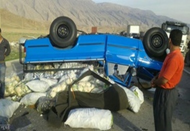 تصادف وانت نیسان با پژو در جاده پلدختر - اندیمشک 2 مجروح برجای گذاشت