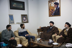 دیدار اعضای شورای مرکزی انجمن اسلامی دانشجویان دانشگاه تهران و علوم پزشکی تهران با سید حسن خمینی