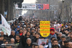 راهپیمایی مردم سراسر کشور در محکومیت ترور سردار قاسم سلیمانی 