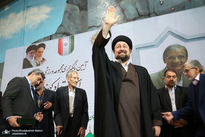 حضور سید حسن خمینی در آیین نامگذاری مجموعه ورزشی استاد کهندل