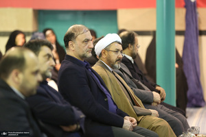 رونمایی از پرده نقالی خوانی (امام مردم) در حسینیه جماران