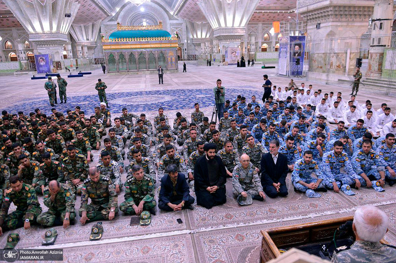 تجدید میثاق فرماندهان، پیشکسوتان و دانشجویان اعزامی ارتش به دروه معارف جنگ با آرمان های امام خمینی (س)