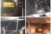 آتش سوزی یک خودرو در پارکینگی در شهرک اندیشه تبریز