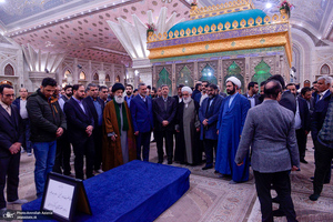 تجدید میثاق رئیس، مدیران و کارکنان ستاد اجرایی فرمان امام با آرمان‌های حضرت امام خمینی (س)