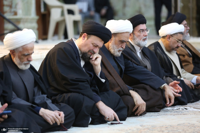 مراسم چهلمین روز ارتحال آیت الله حاج شیخ محمد رضا رحمت در حرم مطهر امام خمینی (س)