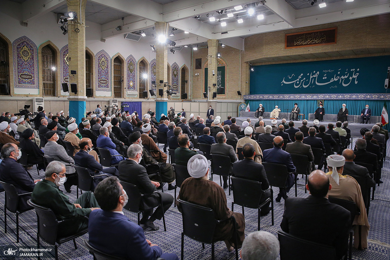 دیدار مسئولان نظام و میهمانان کنفرانس وحدت اسلامى‌ با رهبر معظم انقلاب