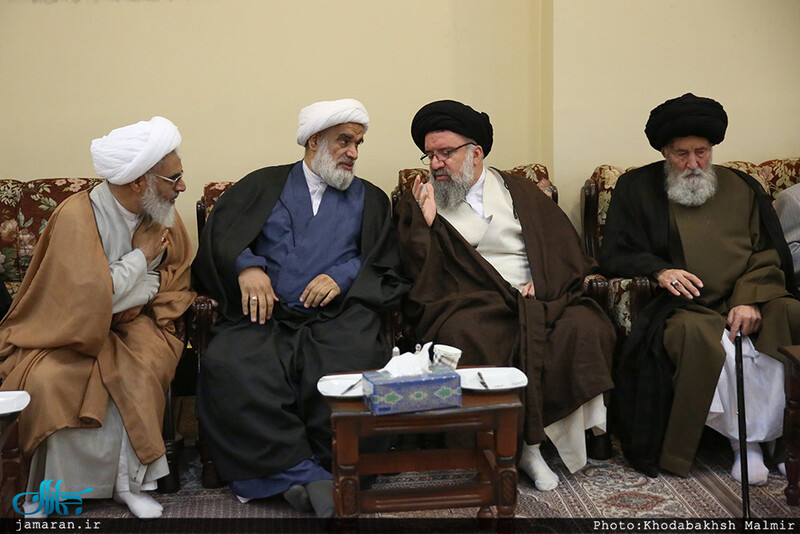 حاشیه تجدید میثاق هیأت رئیسه و اعضای مجلس خبرگان رهبری با آرمان های امام خمینی (س)