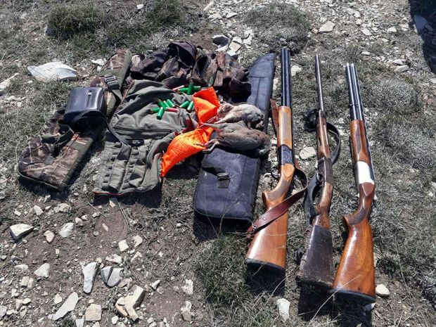 پنج شکارچی متخلف در مهاباد دستگیر شدند
