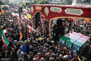 مراسم تشییع شهدای جنگ تحمیلی رژیم صهیونیستی در تهران-5