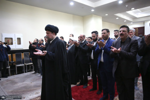 دیدار با رئیس و جمعی از کارکنان بنیاد مستضعفان با سیدحسن خمینی