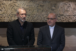 نشست خبری علی لاریجانی در بیروت