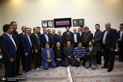 دیدار رئیس و مسئولین شورای عالی استان ها باسید حسن خمینی 