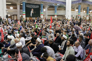 مراسم چهلم تدفین رهبر شهید در حرم حضرت معصومه (س)