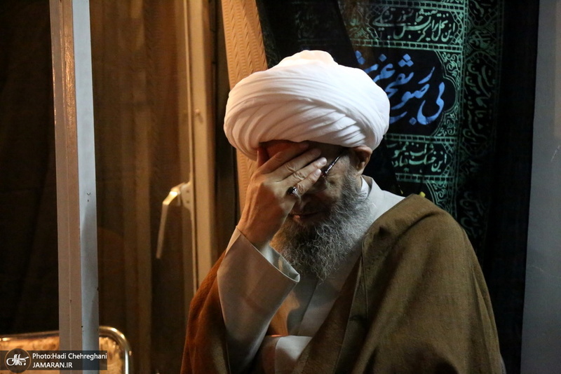 عزاداری در بیوت مراجع عظام تقلید و علما در سالروز شهادت حضرت فاطمه(س)
