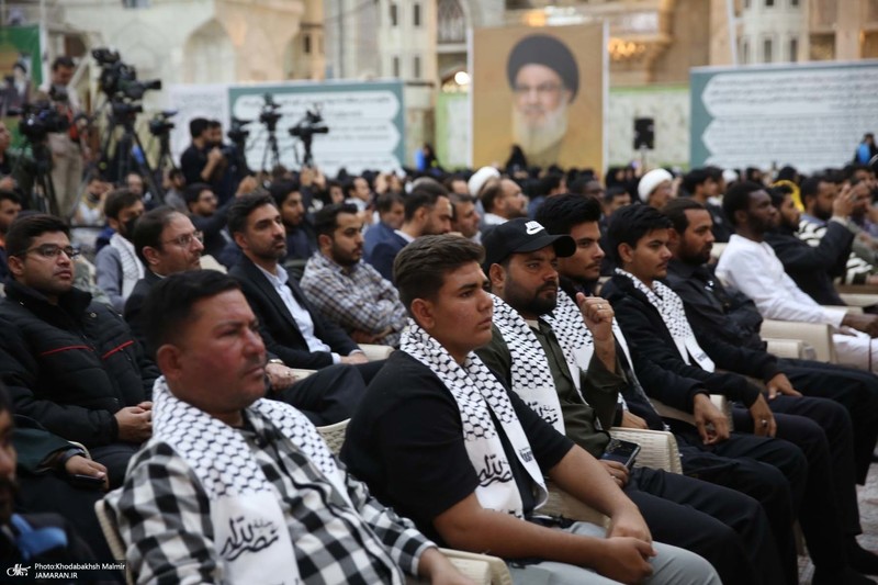 مراسم چهلم شهید سیدحسن نصرالله و سرلشکر نیلفروشان در حرم امام خمینی (س)