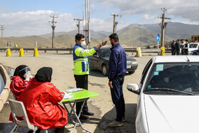 تب سنجی ، غربالگری و محدودیت تردد در جاده‌ها ، ورودی و خروجی‌های استان کردستان