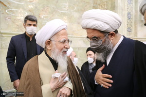 مراسم بزرگداشت همسر آیت الله جوادی آملی در مسجد اعظم قم