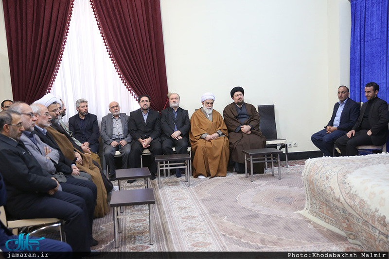 دیدار رئیس و اعضای مجمع جهانی اهل بیت با سید حسن خمینی