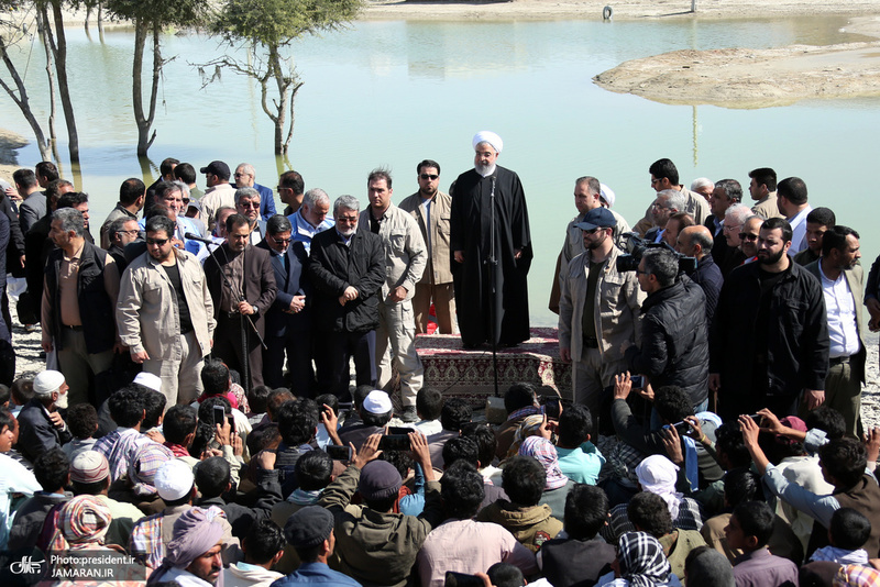 بازدید رئیس جمهور از مناطق سیلزده استان سیستان و بلوچستان