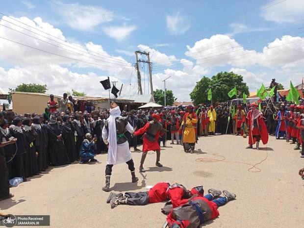 گزارش تصویری/ مراسم نمادین روز عاشورا در نیجریه