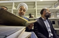 حسن روحانی کتاب‌هایش را به کتابخانه ملی اهدا کرد  (3)