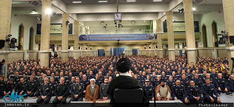 دیدار فرماندهان نیروی هوایی و پدافند هوایی ارتش با رهبر معظم انقلاب