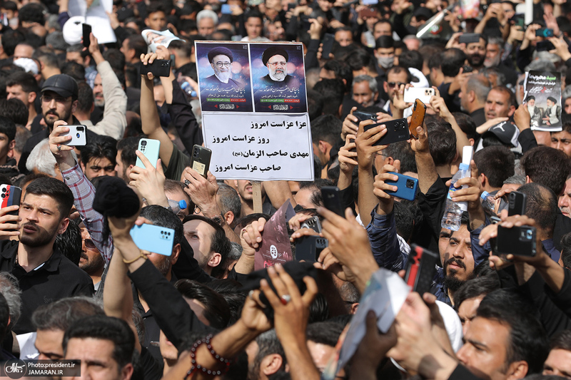 مراسم تشییع پیکر رئیس جمهور شهید در مشهد