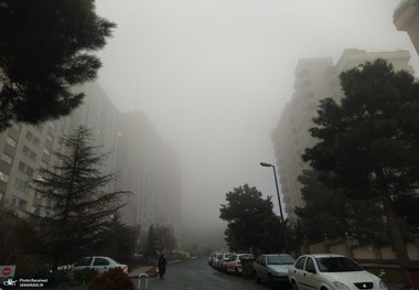 آسمان تهران را مه گرفت + عکس