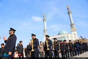 دسته عزاداری خادمان حرم حضرت معصومه ( س) در روز شهادت امام رضا (ع)