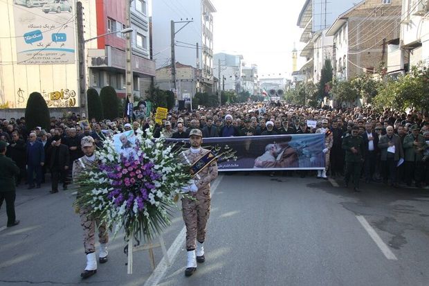 آستارا سوگوار سردار سلیمانی شد