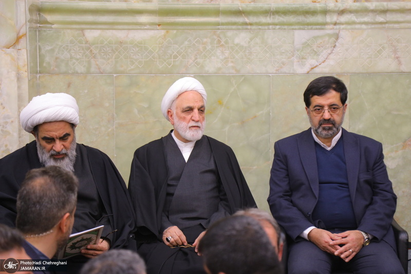 مراسم بزرگداشت شهیدان «علی رازینی» و «محمد مقیسه» در مسجد اعظم قم‎