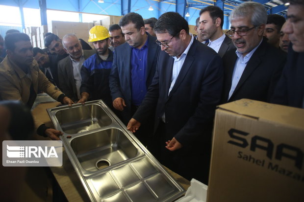 نخستین واحد تولید محصولات آشپزخانه با فناوری نوین کشور در مازندران افتتاح شد