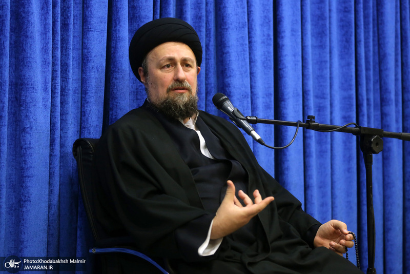 دیدار  رئیس و جمعی از اعضای اتاق اصناف تهران‌ با سید حسن خمینی