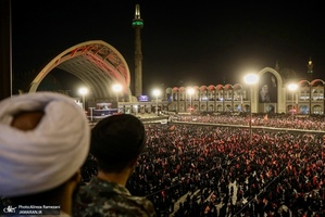 مراسم وداع با پیکر رهبر شهید