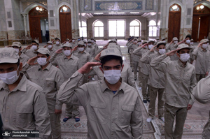 تجدید میثاق فرزندان کارکنان آماد و پشتیبانی سپاه با آرمان‌های حضرت امام(س)